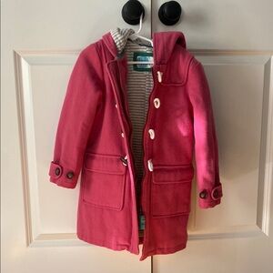 Boden Pink Hooded Coat
